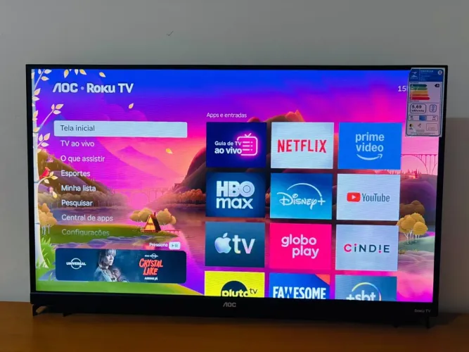 Vendo smart tv Aoc Roku 32 impecável