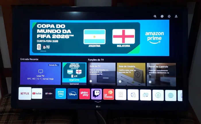 VENDO TV SMART LG 32' FULL HD NOVA COMPLETA