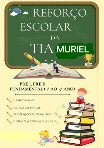 Reforço Escolar da alfabetização ao 5° ano fundamental.
