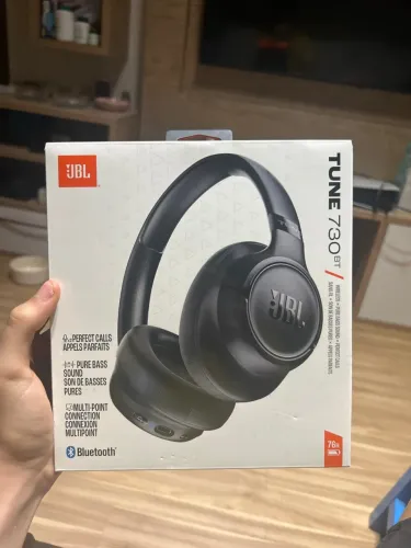 Fone de Ouvido Bluetooth JBL Tune 730BT Preto - Original (Bateria de 76h)
