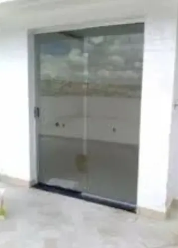 Porta de vidro blindex alta sem furos de fechadura vendo SÓ os vidros e NAO ENTREGO 