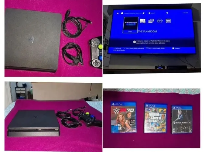 PS4 slim todo original não está desbloqueado