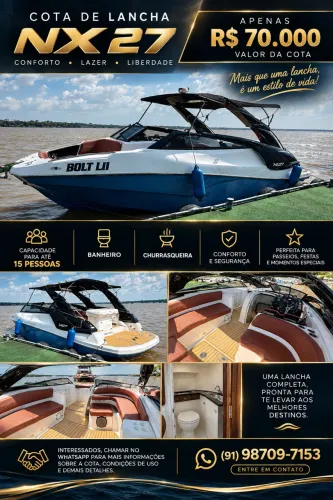 LANCHA NX 27 À VENDA