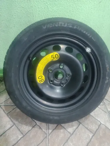 Estepe original VW Jetta Audi furacão 5/112 pneu 205/55/16 ZAP *