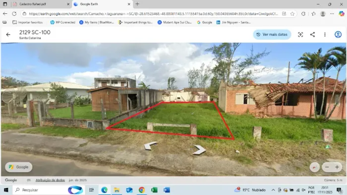 Lote no Camacho na Rod Principal com escritura