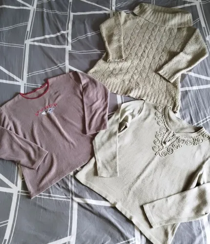 Kit 3 blusas de inverno lã - G