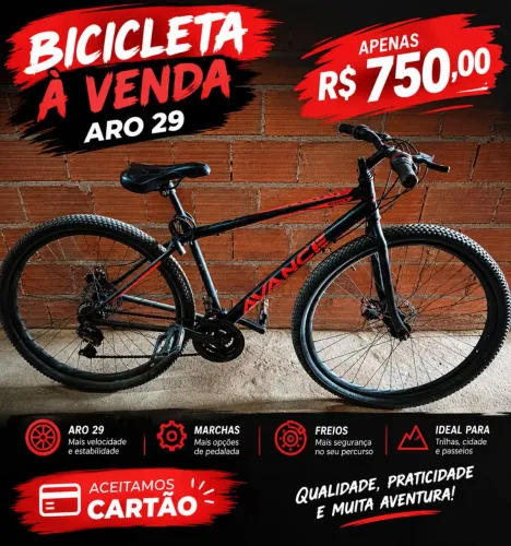 Bicicleta aro 29 pouco uso ótimo estado