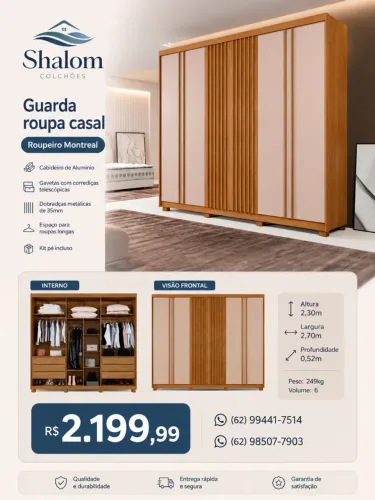 Guarda roupa casal 