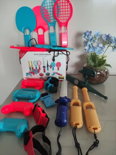 KIT ESPORTIVO DOBE 18 em 1 para Nintendo Switch e Switch OLED ?