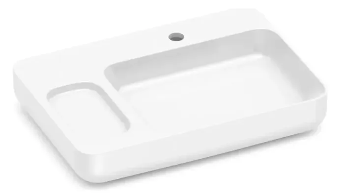 Cuba de Apoio com Mesa e Válvula Oculta Roca Infinity Branca - Nunca Utilizada