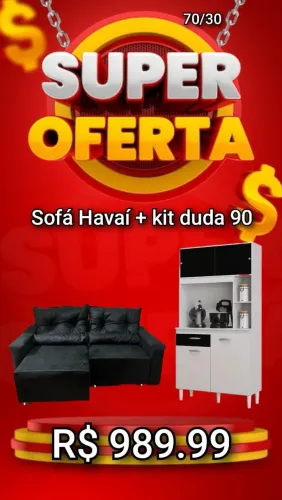 SOFÁ HAVAÍ + KIT DUDA 90