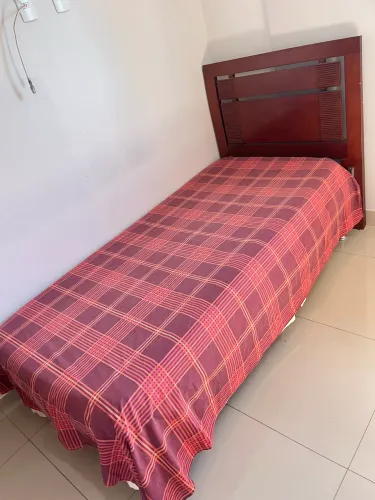 Cama Box de Solteiro + Colchão + Cabeceira de Madeira