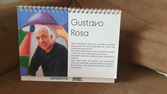 Calendário de mesa 2023 Gustavo Rosa