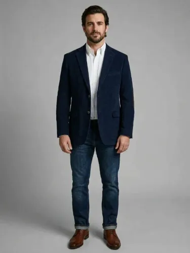 Blazer Azul marinho Brooksfield - Tecido Italiano - pouco uso - tam 54M