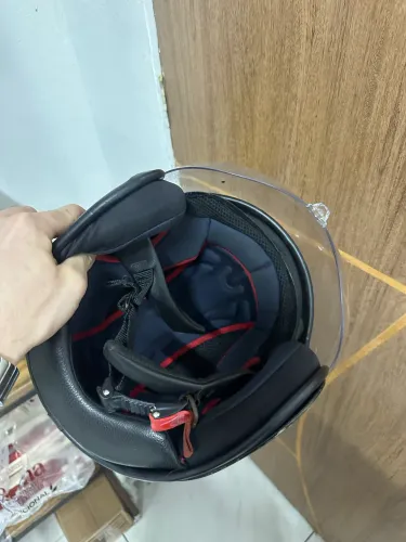 Capacete Norisk Aberto Preto - Usado - Com Marcas de Uso