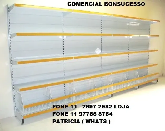 Gondola parede  e  central  