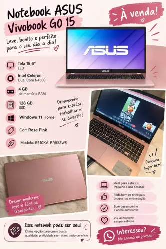 Notebook Asus Rosa