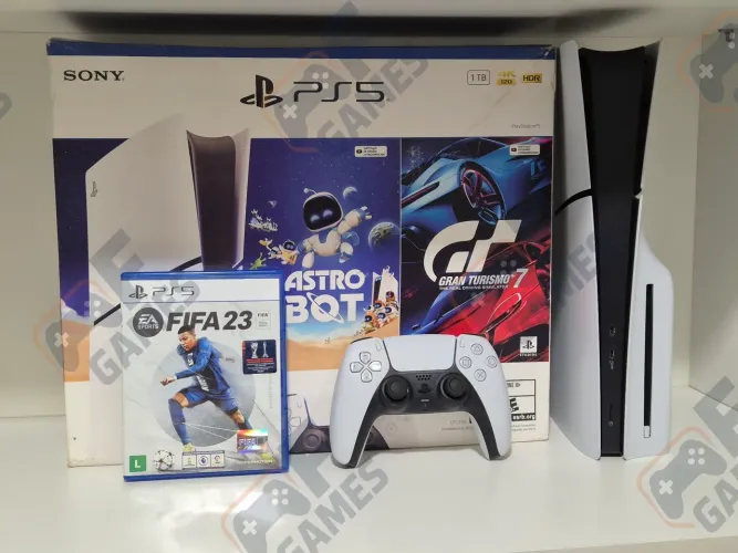PS5 | Playstation 5 Slim 1TB Seminovo Com Leitor + Garantia | Aceito Cartão!!!