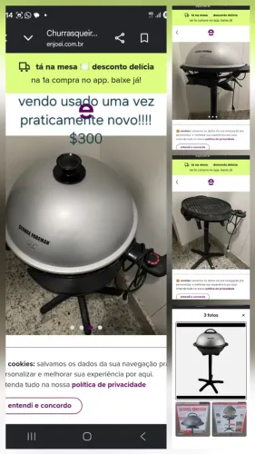 George foreman grill e churrasqueira 