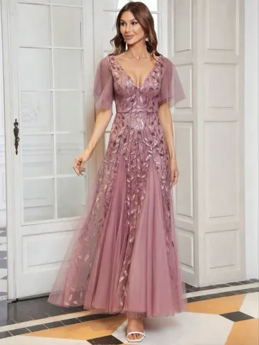 Vestido de festa Rosa, tamanho GG, usado 1x