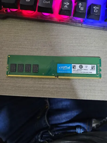 Memória ram ddr4 8gb crucial