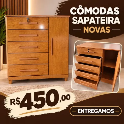 CÔMODAS SAPATEIRA NOVAS 