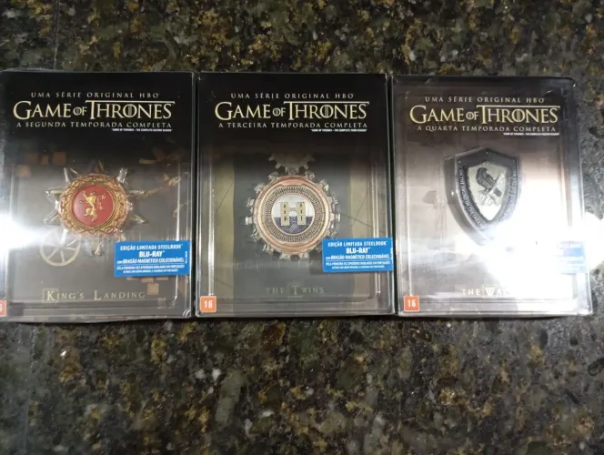 Steelbook Game of Throne (segunda, terceira e quarta temporada) favor ler anúncio 