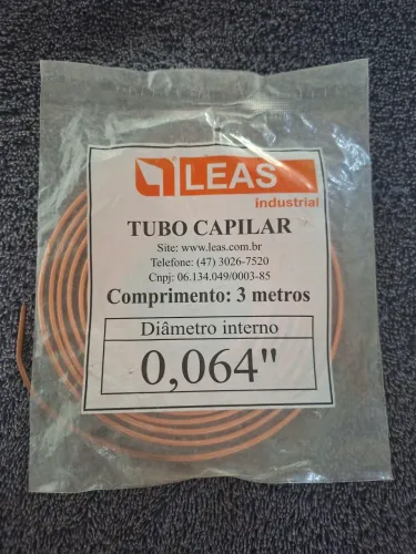 TUBO CAPILAR DE COBRE PARA REFRIGERAÇÃO 
