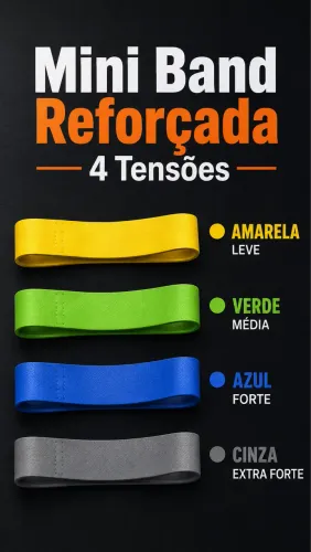 Kit mini band 4 tensões reforçada