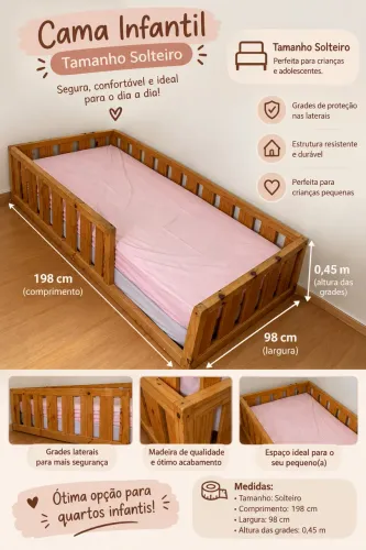 Cama solteiro ( infantil )