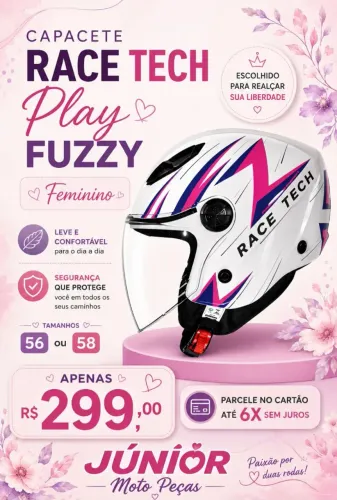 Race tech play Fuzzy novo