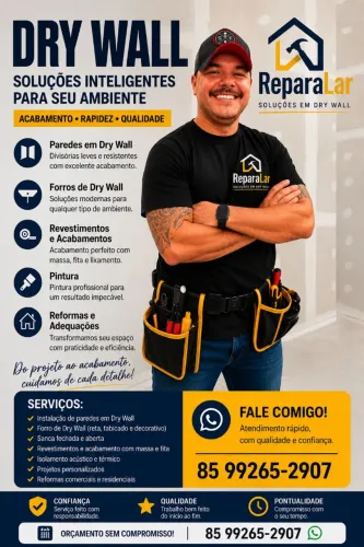 REPARALAR | DRYWALL E ACABAMENTOS