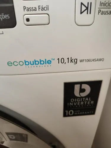 Lavadora Samsung EcoBubble 10,1 kg Digital Inverter - Necessita Reparo na Placa Principal