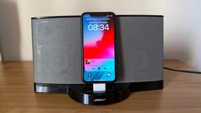 Caixas de Som Bose SoundDock Series II + Fonte Original + Adaptador Lightning