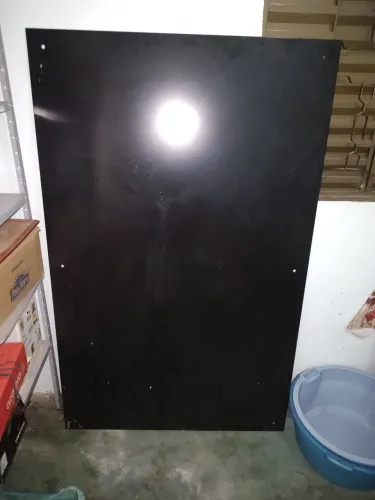 Lousa quadro de vidro preto 160x100cm
