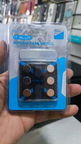 Suporte Celular Para Moto Magnético 6 Ímãs Extra Forte