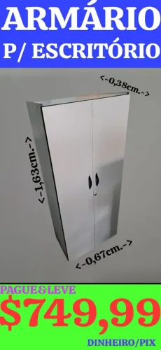 ARMÁRIO P/ ESCRITÓRIO, LEIAM: