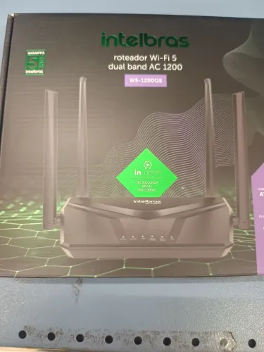 Roteador Wi-fi Dual Band W5-1200gs Preto Intelbras
