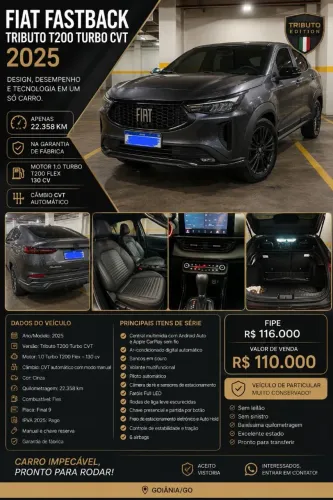 Fiat Fastback Tributo 125 1.0 Turb. Flex AUT 2025