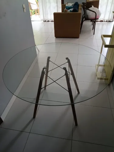 Mesa de jantar redonda Eames Eiffel