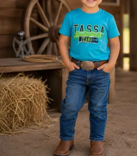 Camisa Infantil Tassa Jeans Tam 4 * Nova