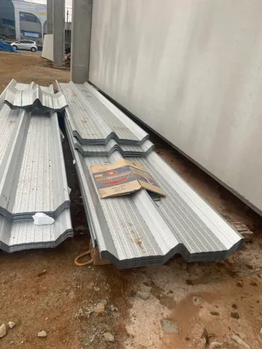 Telha Metálica Galvalume trapézio 100, 6.45 m X 1m X 0,50mm