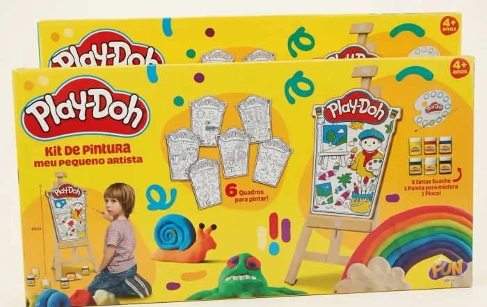 Playdoh Meu pequeno Artista RiHappy Kit Pintura Fun