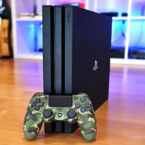 ? PS4 PRO 1TB + CONTROLE CAMUFLADO + 4 JOGOS! ?
