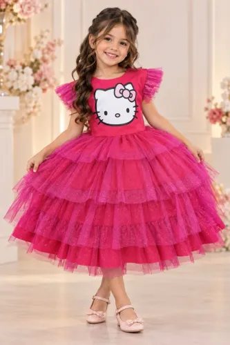 Vestido infantil hello Kitty Pink