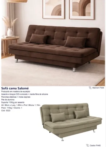 Sofá Cama Salome - Promoção 