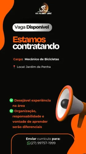 Vaga mecânico de bicicletas