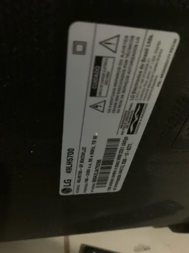 Tv LG 49 polegadas, led tela trincada , funcionando
