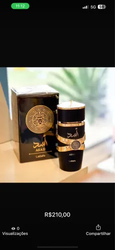 Perfume árabe Lattafa Asad