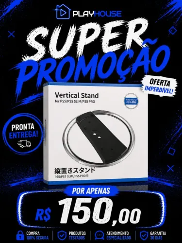 Base Vertical PS5 PS5 Slim PS5 Pro Suporte Stand R$150